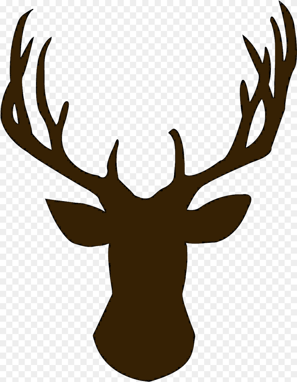 Foot Clipart Reindeer Deer Head Clipart Black And White, Animal, Antler, Mammal, Wildlife Png Image