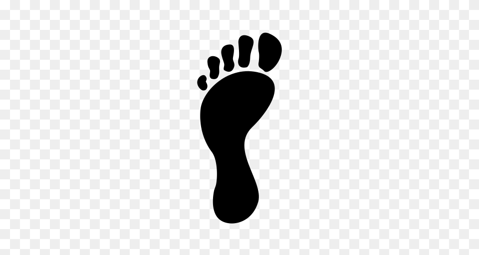 Foot Footprint Footprints Icon With And Vector Format, Gray Free Transparent Png