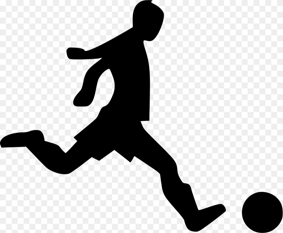 Foot Game Man Play Soccer Soccer Man Vector, Silhouette, Kicking, Person, Adult Free Png Download
