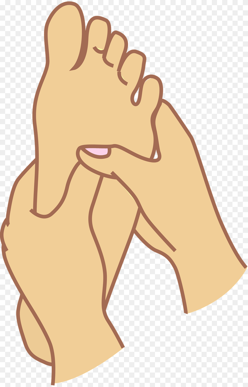 Foot Massage Clipart, Person Png