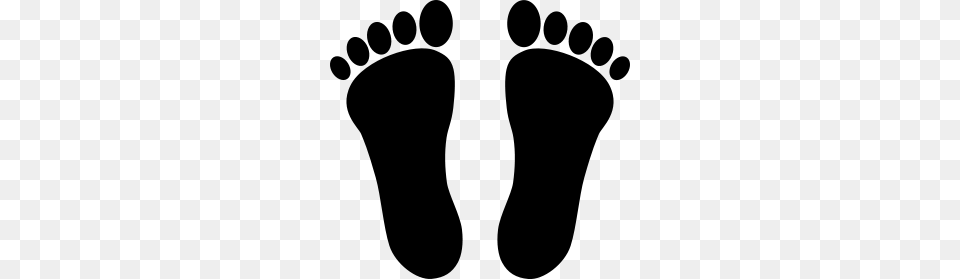 Foot Print Clipart, Gray Png Image