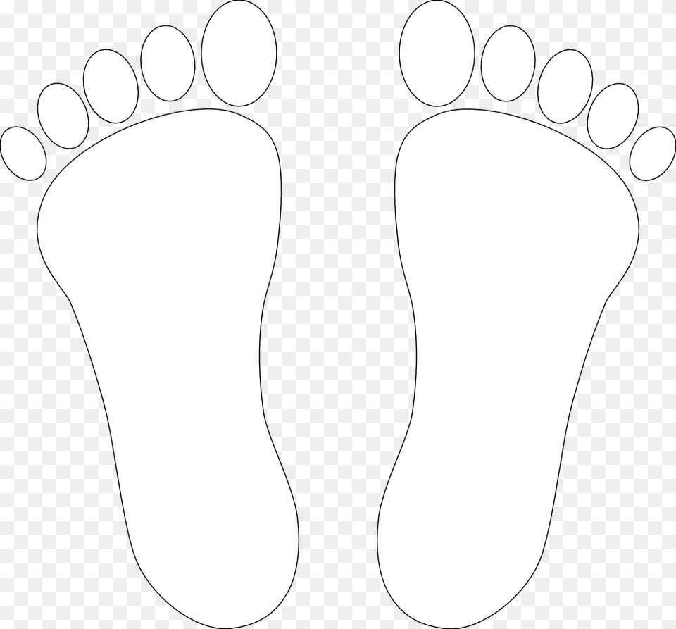 Foot Print Clipart Black And White, Footprint Png