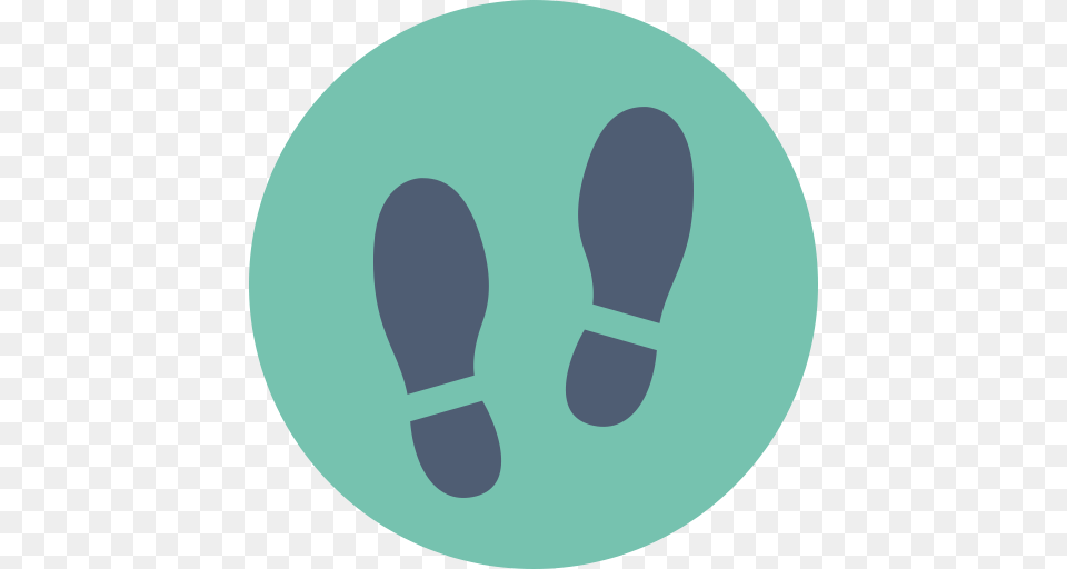 Foot Print Shoe Print Icon, Disk Png Image