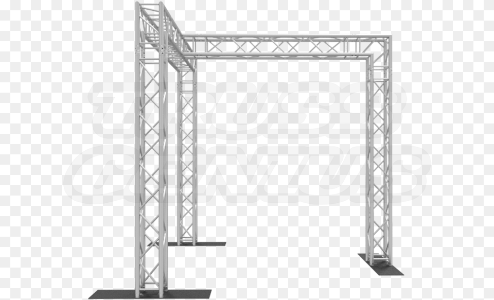 Foot Truss Goal Post With 3 Legs And Center Beam Arch, Architecture, Gate, Arch Bridge, Bridge Png Image