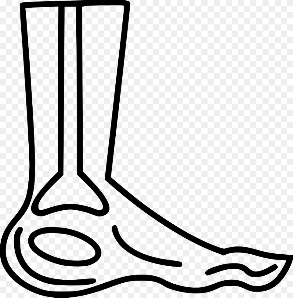 Foot X Ray X Ray Icon Foot, Boot, Clothing, Footwear, Bow Png Image