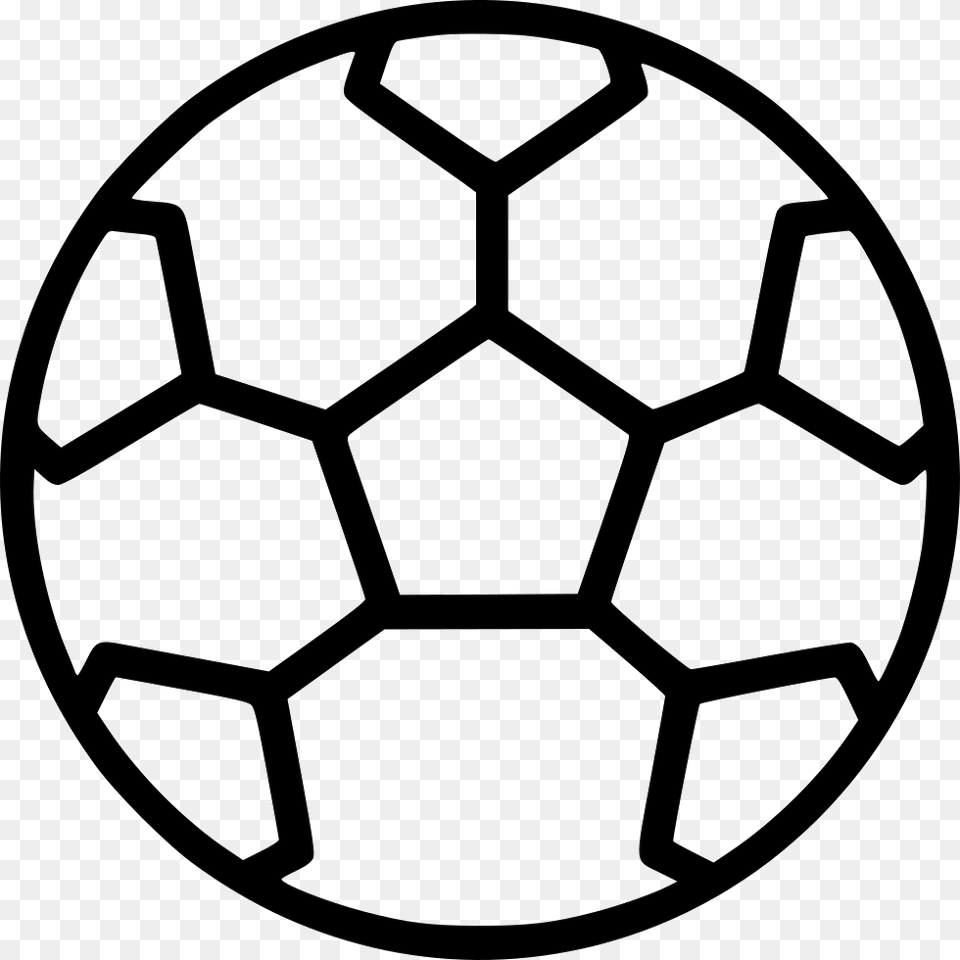 Footbal Soccer Ball Artex Comments Football Outline Black And White Clipart, Soccer Ball, Sport, Ammunition, Grenade Free Png