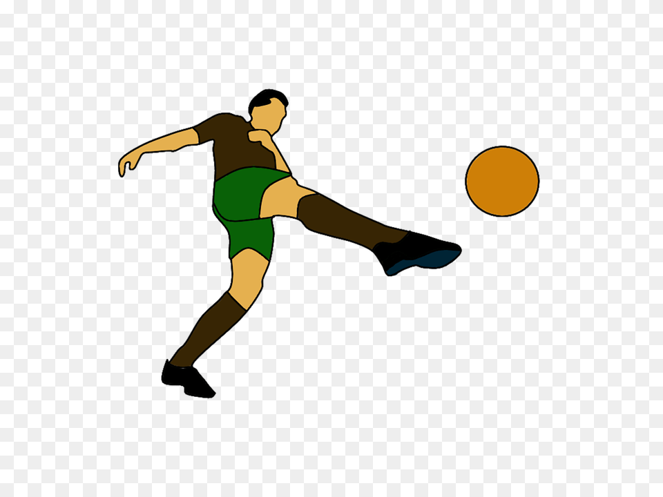 Football Person, Kicking, Dancing, Leisure Activities Png Image