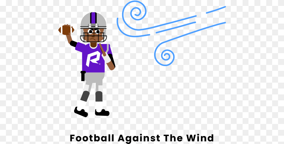Football Against The Wind Cartoon, Helmet, People, Person, American Football Free Transparent Png