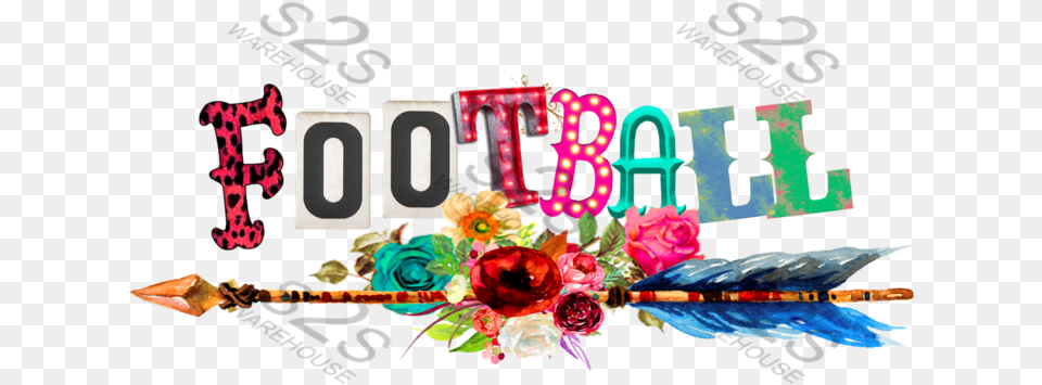 Football Arrow Graphic Design, Flower, Plant, Rose, Art Free Transparent Png