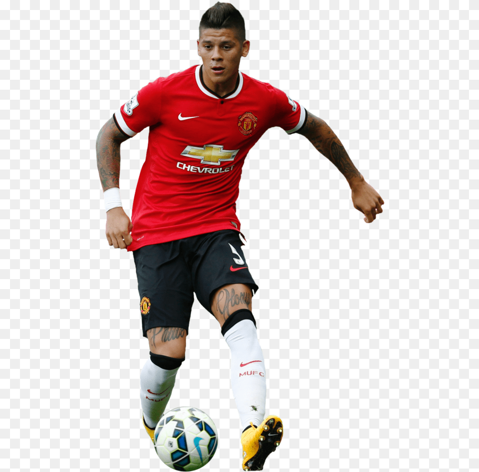 Football Ball Player Hq Image Marcos Rojo Manchester United 2014, Sport, Sphere, Soccer Ball, Soccer Free Png