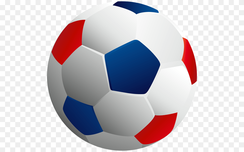 Football Ball Red And Blue Soccer Ball, Soccer Ball, Sport, Clothing, Hardhat Free Png Download