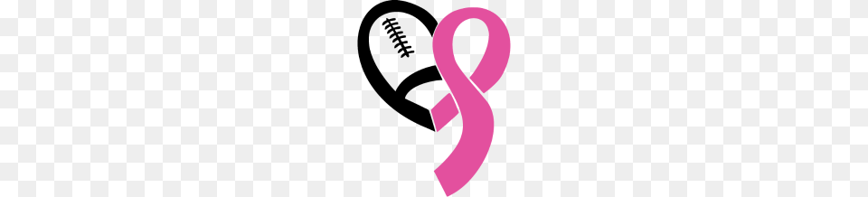Football Breast Cancer Awareness Ribbon, Alphabet, Ampersand, Symbol, Text Free Png