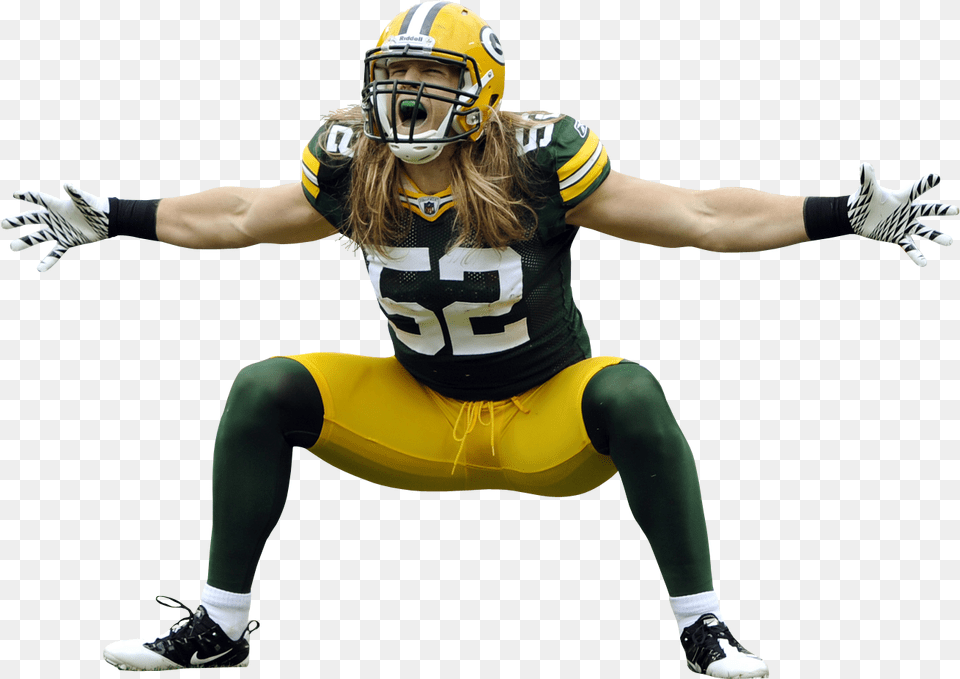 Football Chicago Bears Nfl Bowl Bay Players Clipart Clay Matthews Packers, Helmet, American Football, Sport, Playing American Football Png Image