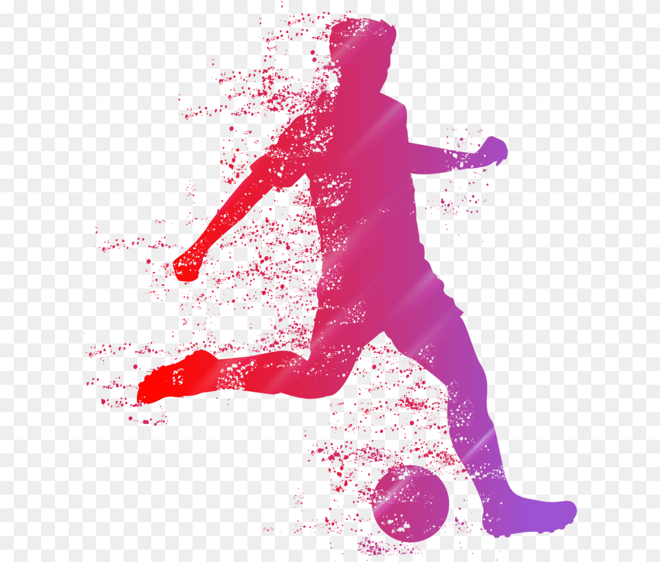 Football Cup Background With Ball Vector Football And Badminton Background, Art, Graphics, Purple, Person Png Image