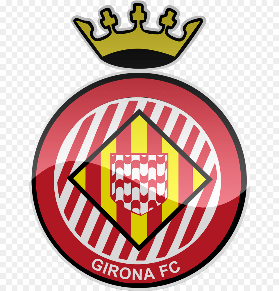 Football Federation Crest 256 X Girona Fc, Emblem, Symbol, Logo, Badge Png Image