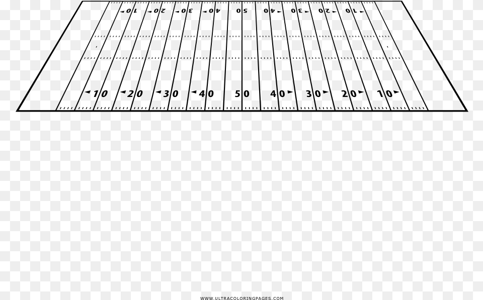 Football Field Coloring, Gray Png Image