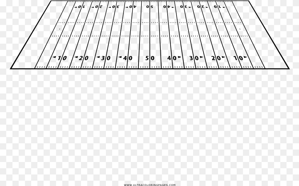 Football Field Coloring, Gray Free Png Download
