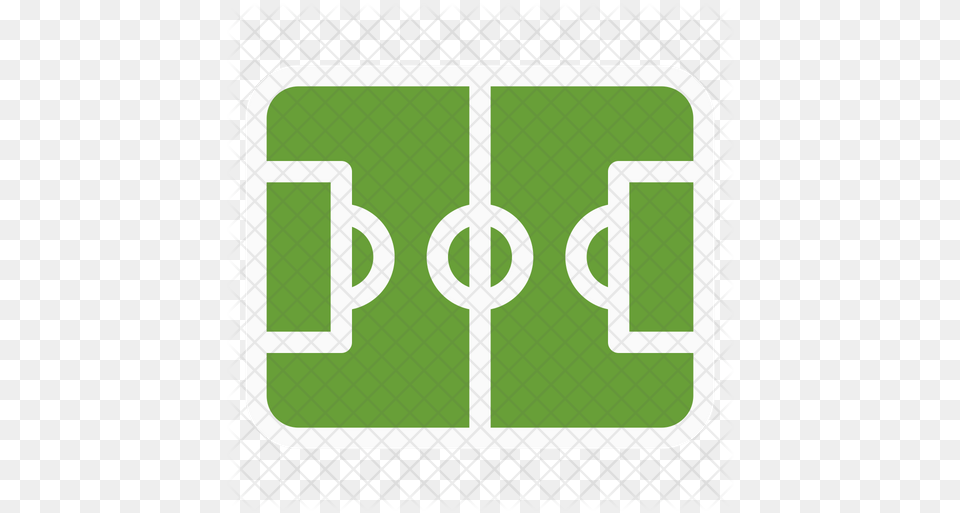 Football Field Icon Of Flat Style Grass, Symbol Free Transparent Png