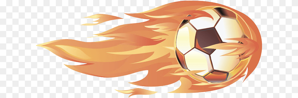 Football Fire Soccer Ball Cartoon Full Fire Soccer Ball, Soccer Ball, Sport Png Image