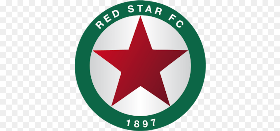 Football France Red Star Club Transparent Background, Star Symbol, Symbol, Logo Free Png
