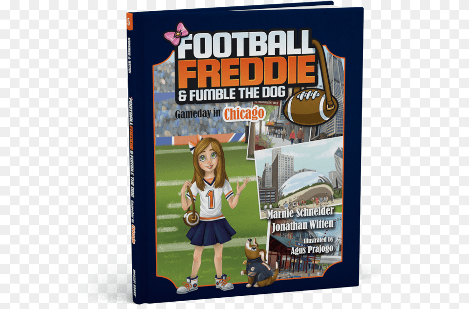 Football Freddie Chicago Cover Football Freddie And Fumble The Dog, Advertisement, Poster, Publication, Person Free Png Download