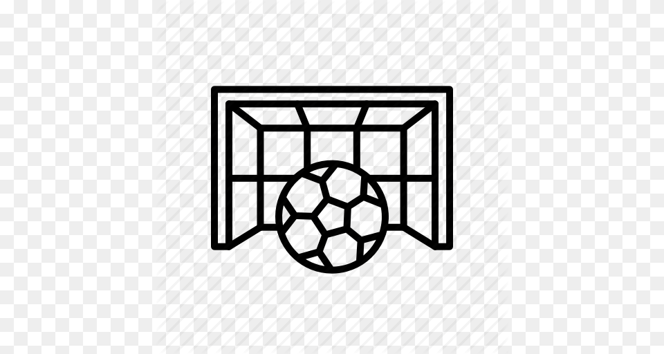 Football Goal Goalpost Keeper Net Soccer Icon, Machine, Spoke, Alloy Wheel, Car Png Image