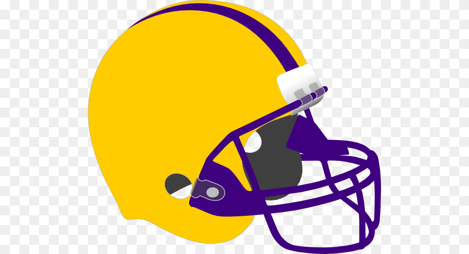 Football Helmet Clip Art At Purple And Gold Football Helmet, American Football, Person, Playing American Football, Sport Png Image