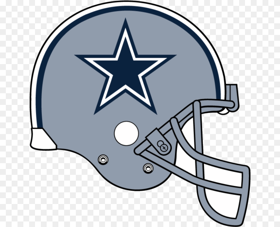 Football Helmet Clipart Dallas Cowboy Images Cowboys Dallas Cowboys Helmet Logo, American Football, Person, Playing American Football, Sport Free Png