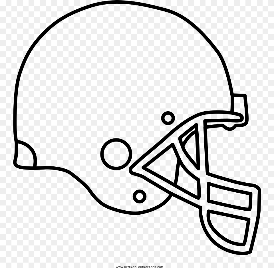 Football Helmet Coloring, Gray Free Png