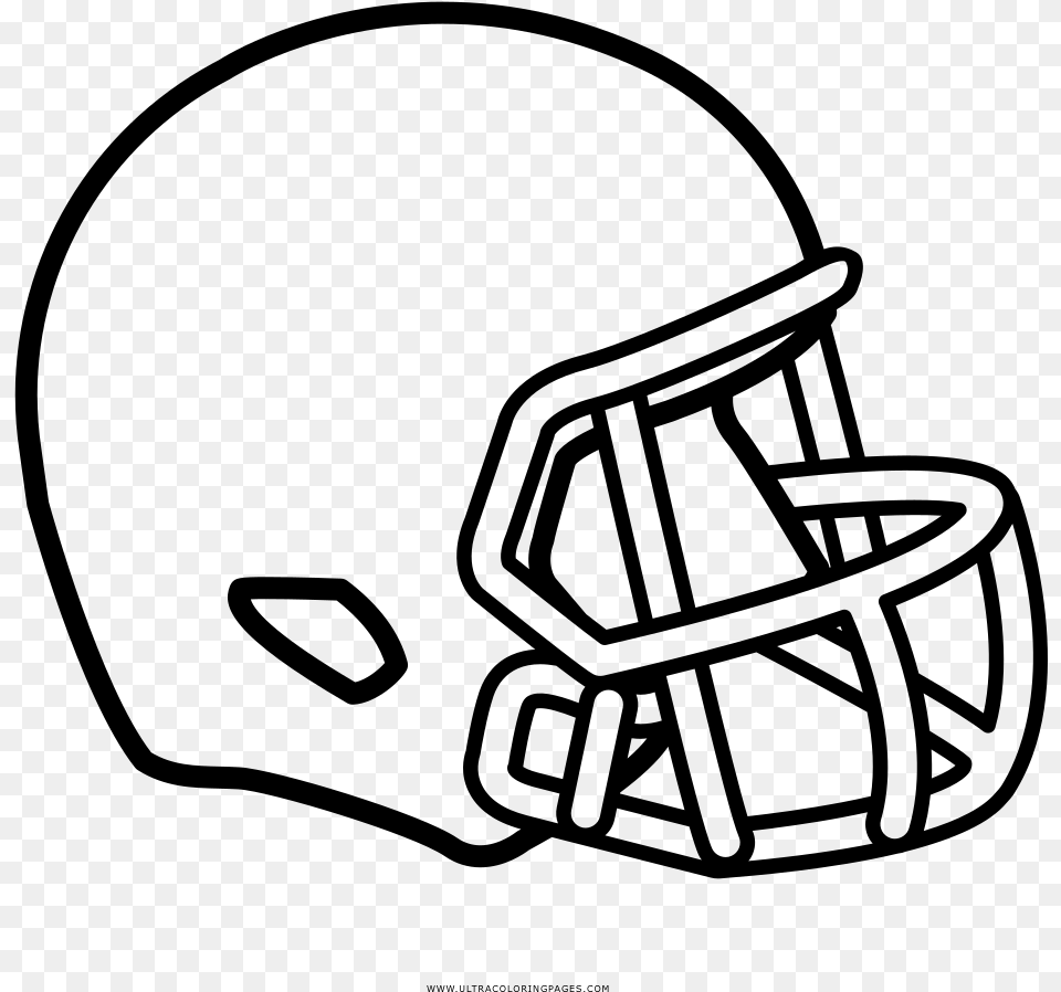 Football Helmet Coloring, Gray Free Transparent Png