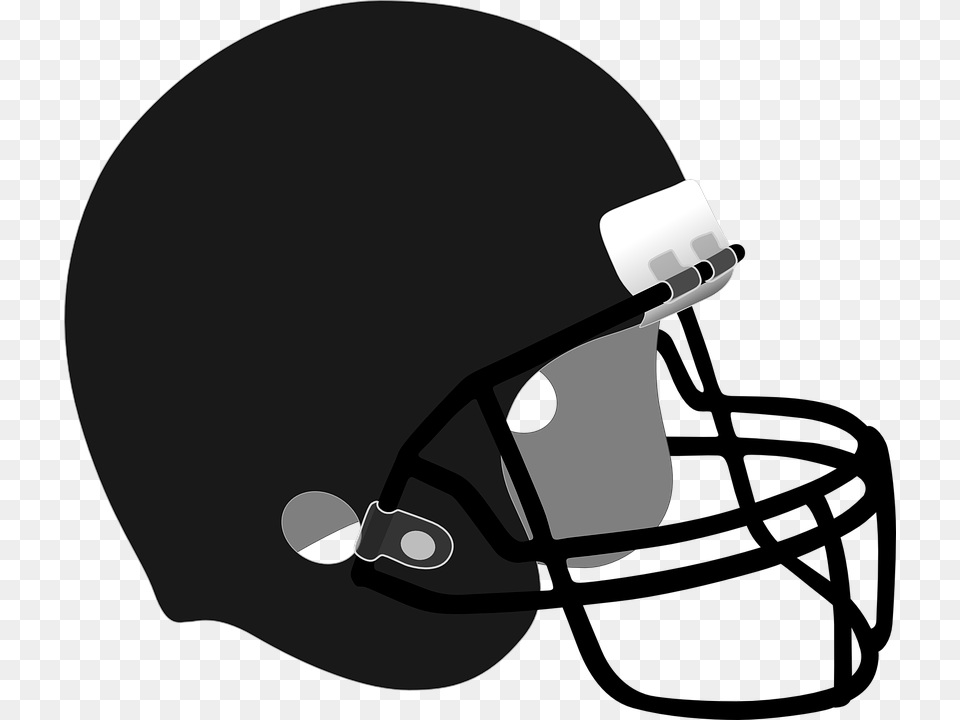 Football Helmet Safety Headwear Blank Black Football Helmet, American Football, Person, Playing American Football, Sport Png Image