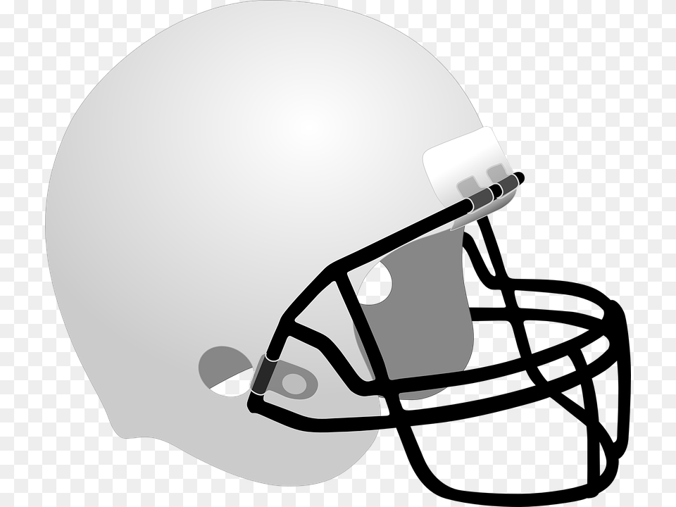 Football Helmet White Blank White Football Helmet, American Football, Football Helmet, Person, Playing American Football Free Png Download