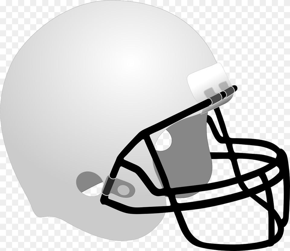 Football Helmet White Football Helmet Transparent, American Football, Person, Playing American Football, Sport Free Png Download