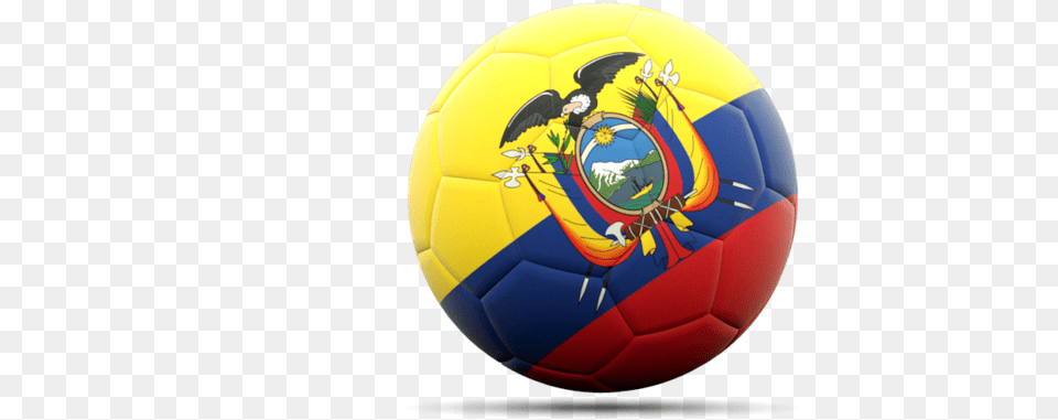 Football Icon Illustration Of Flag Ecuador Ecuador Flag, Ball, Soccer, Soccer Ball, Sport Png Image