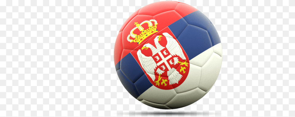Football Icon Illustration Of Flag Serbia Transparent, Ball, Soccer, Soccer Ball, Sport Free Png