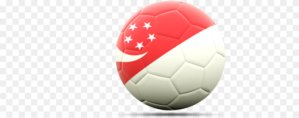Football Icon Illustration Of Flag Singapore Futbol Ball Singapore Soccer, Soccer Ball, Sport Free Transparent Png