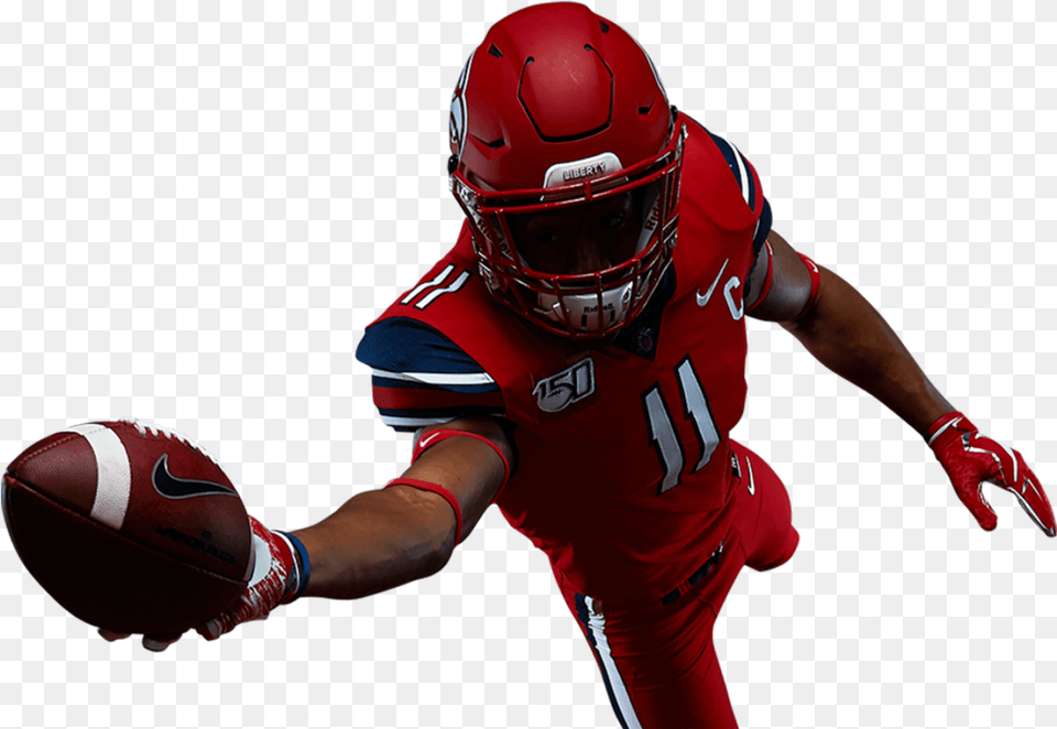 Football Liberty University Football Uniforms 2019, Sport, American Football, Playing American Football, Person Free Png