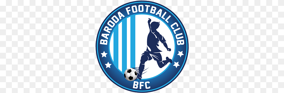 Football Logo Design Logo Design Baroda Football Academy False Soccer Player Wall Decal Football Vinyl Sticker, Ball, Soccer Ball, Sport, Person Png