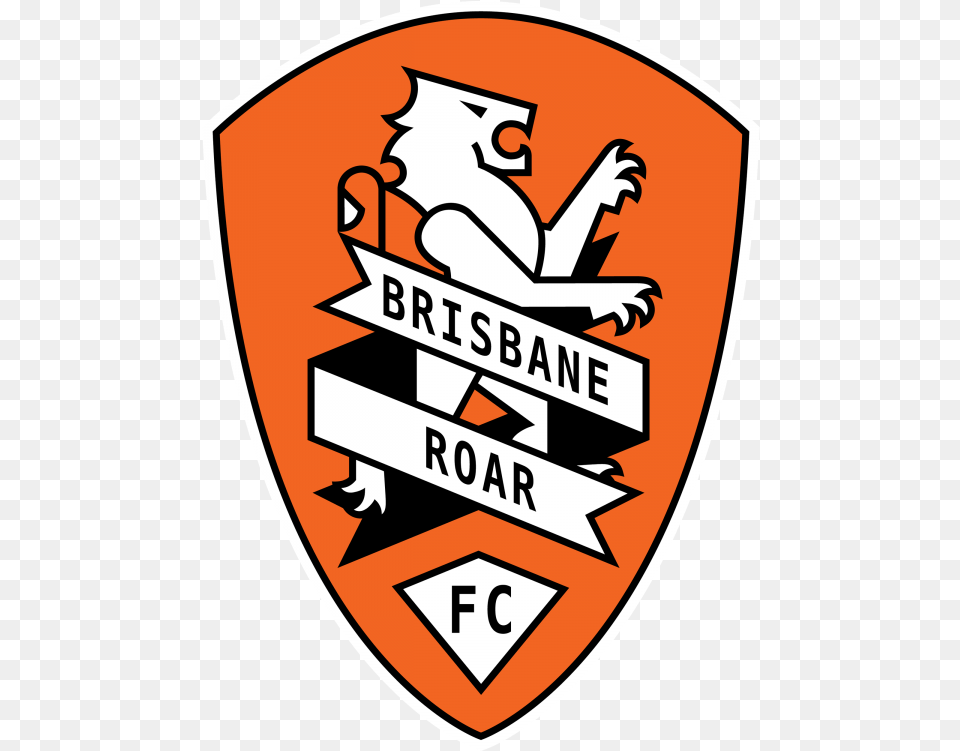 Football Logos Actual Original Quality Brisbane Roar Logo, Badge, Symbol, Food, Ketchup Free Png