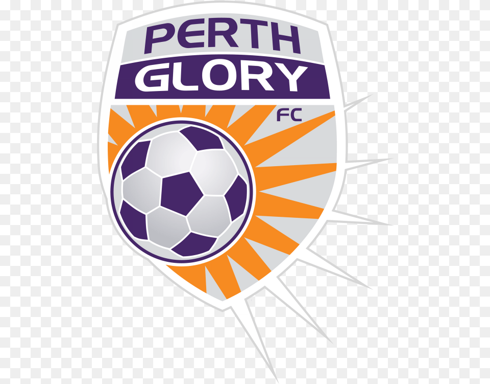 Football Logos Actual Original Quality Perth Glory Logo, Badge, Ball, Soccer, Soccer Ball Png Image