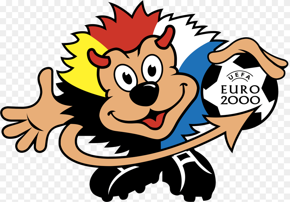Football Mascot Logo Transparent U0026 Svg Vector Freebie Uefa Euro 2000 Mascot, Animal, Fish, Sea Life, Shark Free Png
