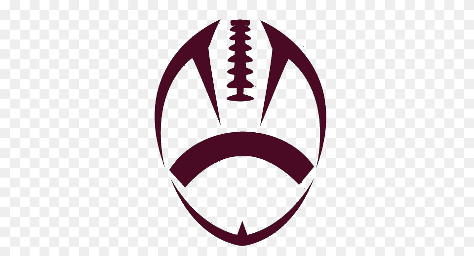 Football Outline Maroon Football Cut Images, Logo, Stencil, Symbol, Animal Png
