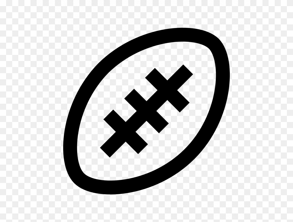 Football Outline Of A Clipart Jersey Free Field Boot Outline Of Football, Gray Png Image