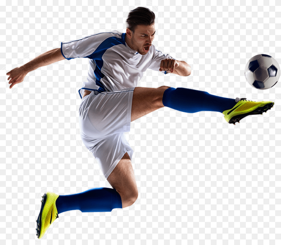 Football Player, Kicking, Person, Sphere, Soccer Ball Free Transparent Png