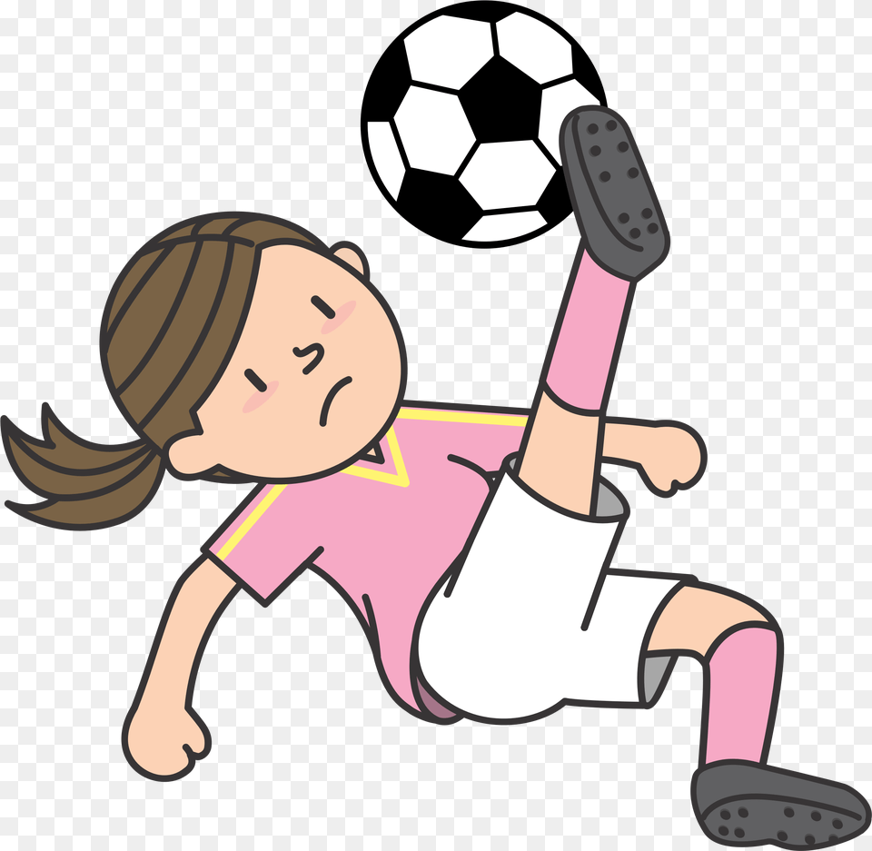 Football Player Clipart Soccer, Ball, Soccer Ball, Sport, Kicking Free Transparent Png