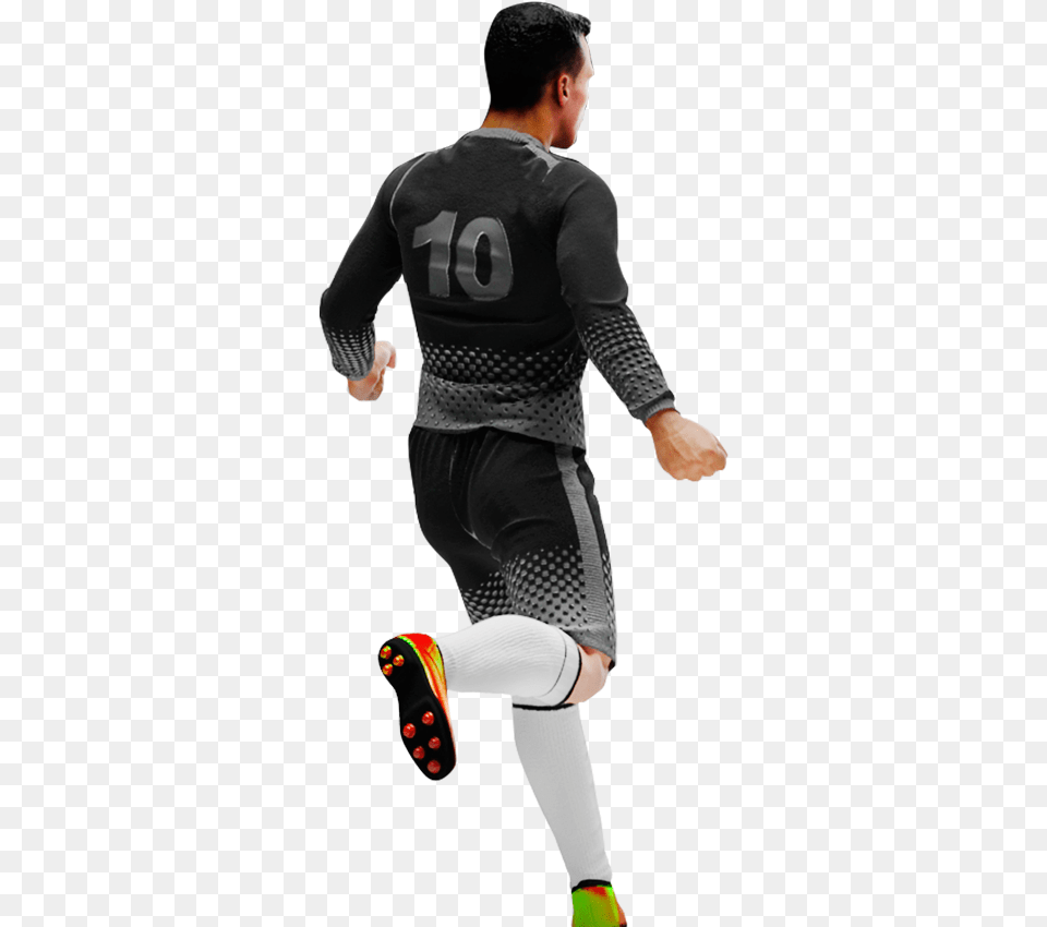Football Player 3d Football Player, Sleeve, Person, Hand, Footwear Png Image