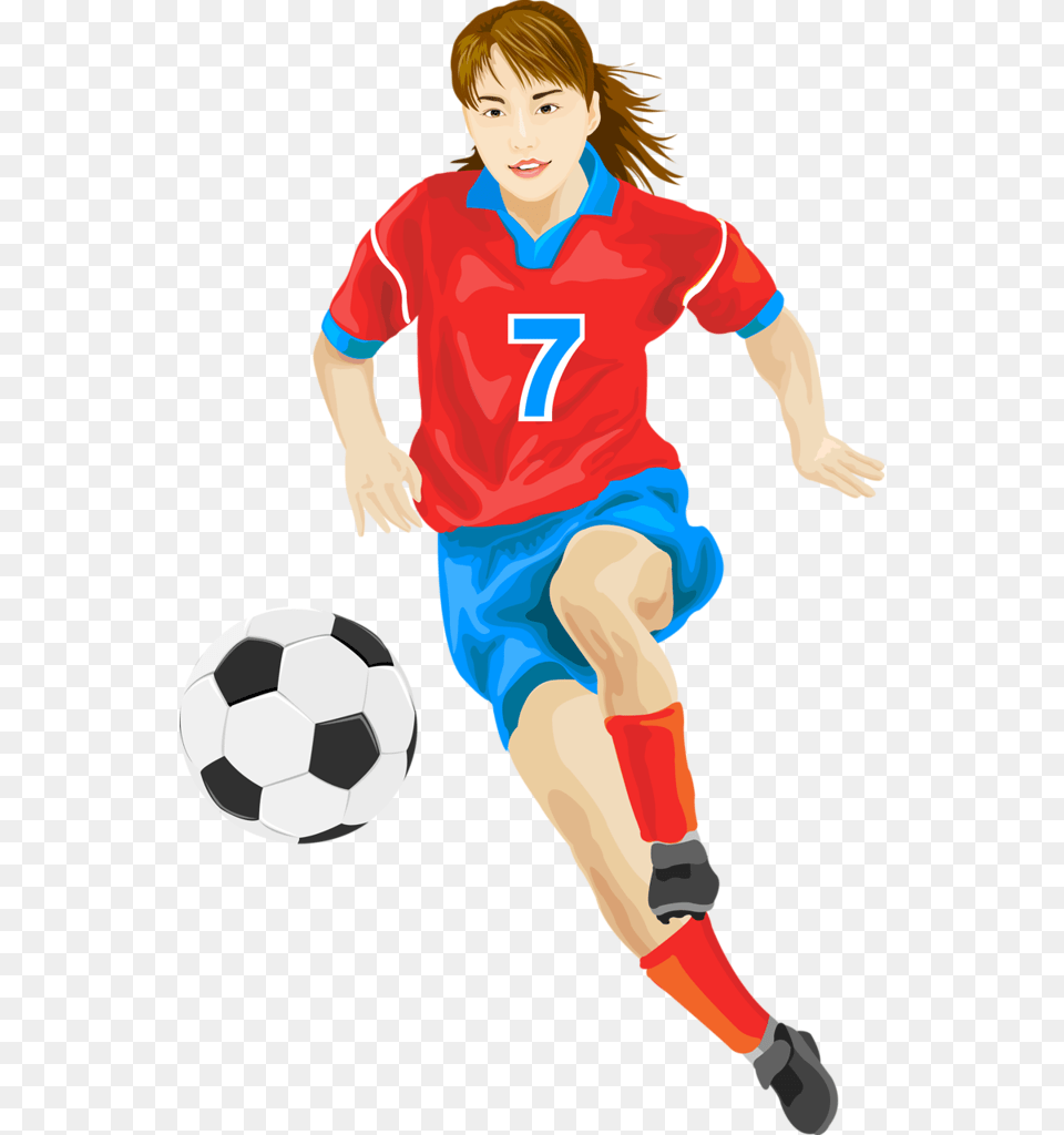 Football Player, Ball, Soccer Ball, Soccer, Sport Free Transparent Png