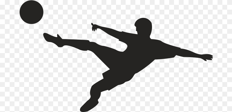 Football Player Clip Art Vector Graphics Silhouette Vector Soccer Player Silhouette, Dancing, Leisure Activities, Person, Head Png Image