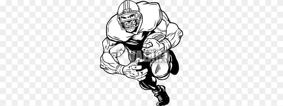 Football Player Clipart Black And White, Adult, American Football, Helmet, Male Free Png Download