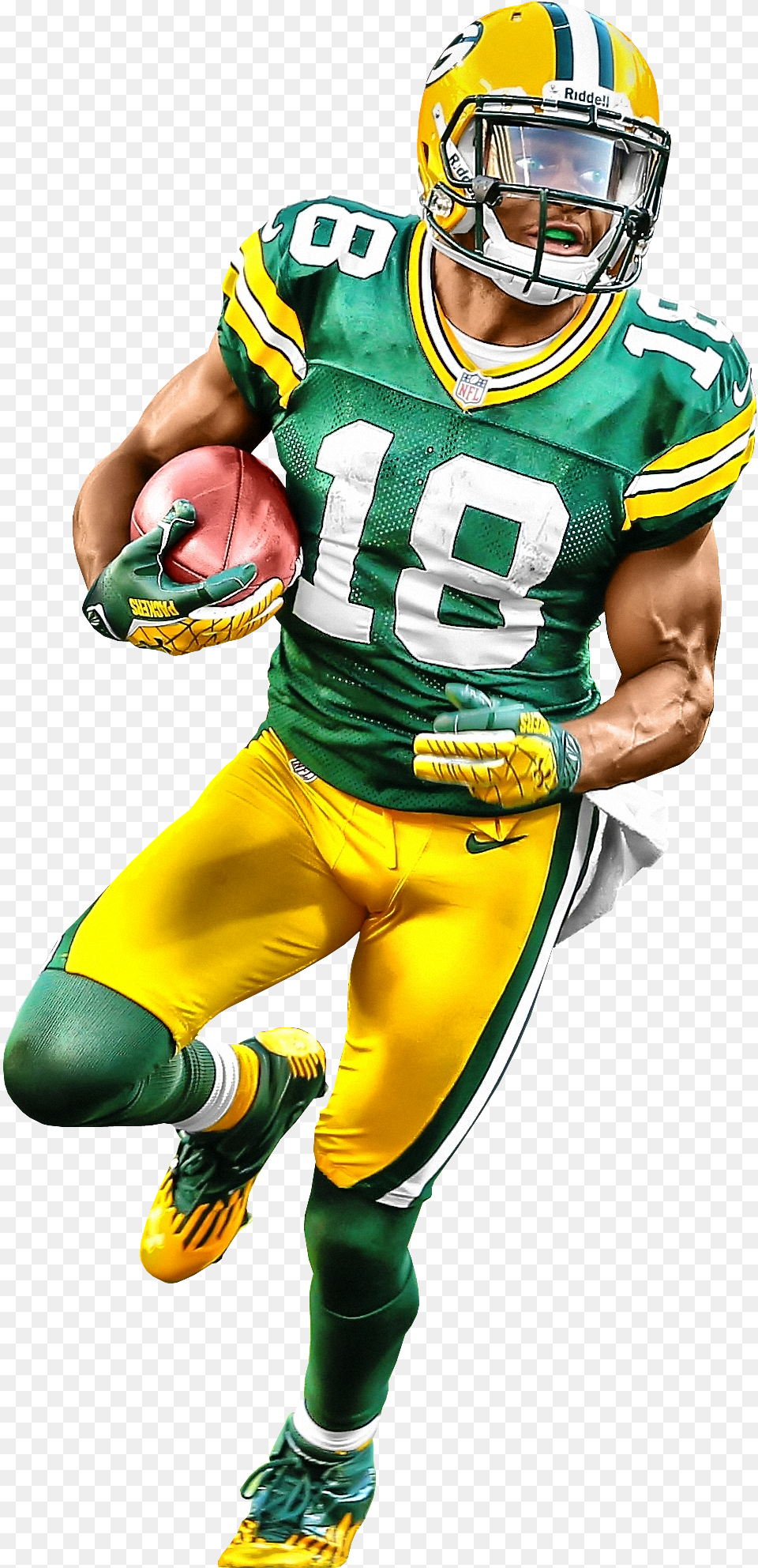 Football Player Green Bay Packer Players, Helmet, American Football, Playing American Football, Person Free Png Download